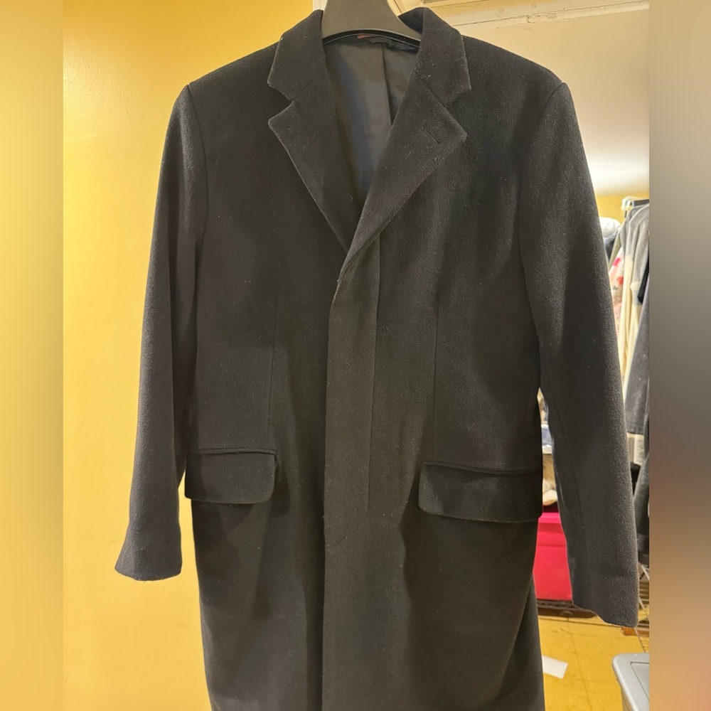 Michael Kors Men's Wool Blend Long Coat OverCoat topcoat 38R Medium